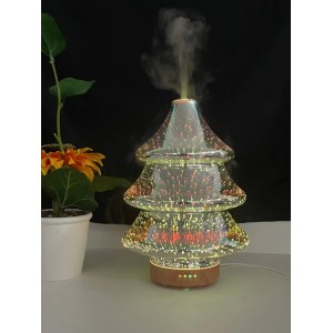 TW-613 Christmas Tree 3D Glass Aroma Diffuser